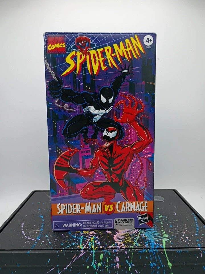 Marvel Legends Animated Spider-Man VHS Spider-Man Vs Carnage 2-Pack