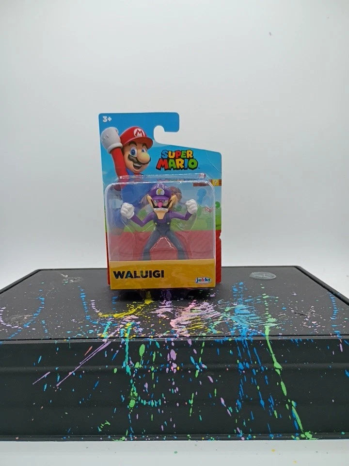 Jakks Pacific World of Nintendo 2.5" Super Mario WALUIGI Mini Figure
