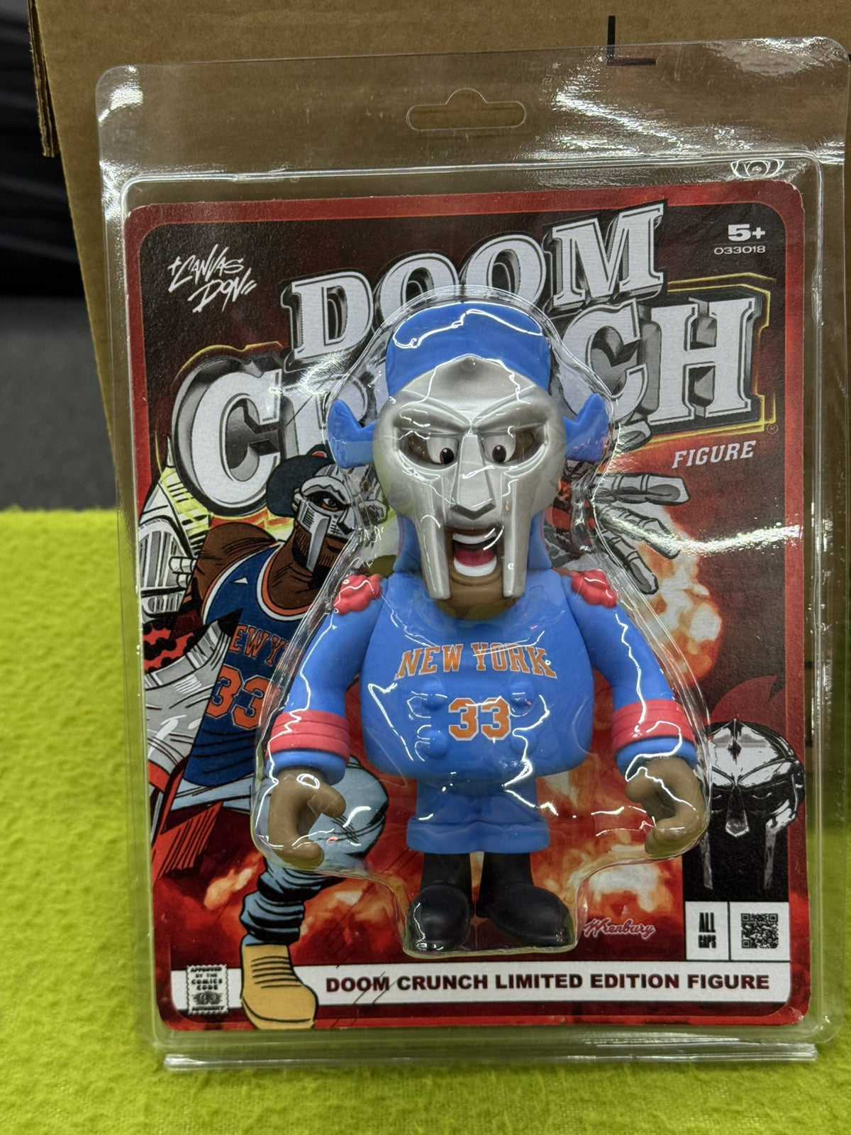MF Doom Crunch Figure 33 New York 6.5 inch Figure The Canvas Don Designer Vinyl
