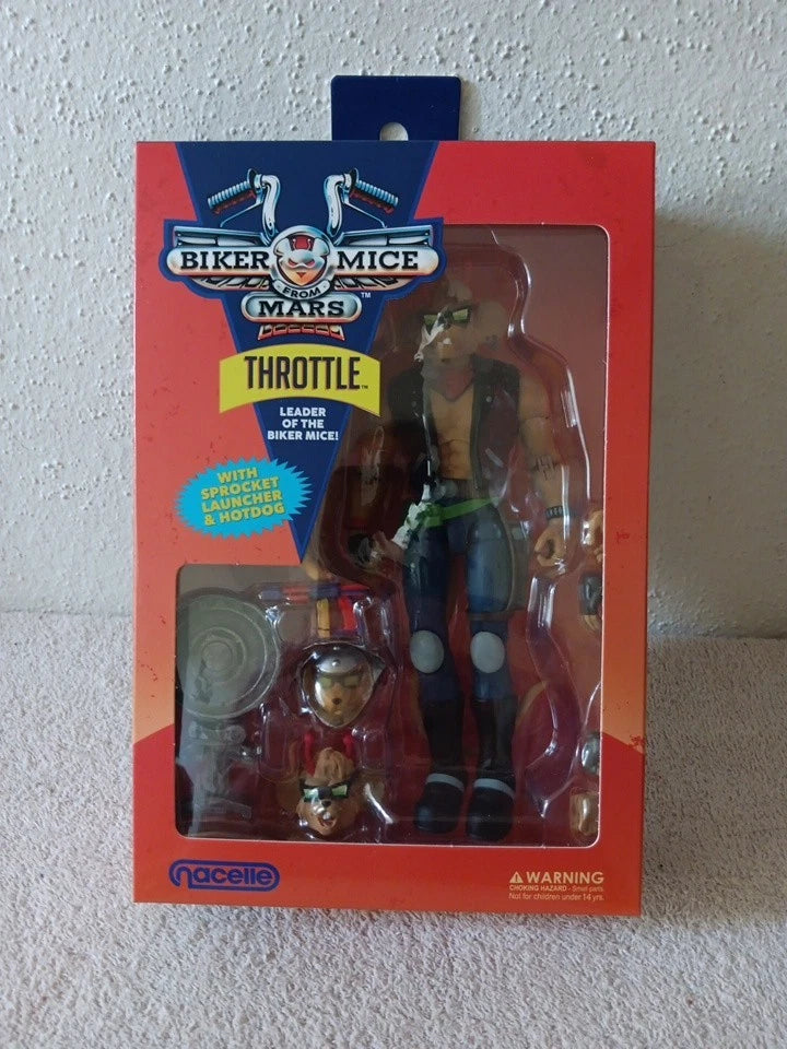Nacelle Biker Mice From Mars Throttle 7” Action Figure