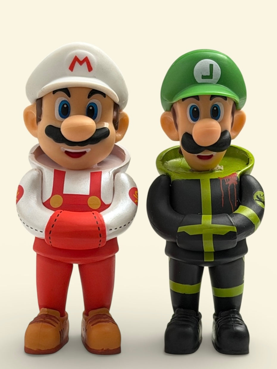 Custom Mario Flower Power TEQ63 Micro 3-inch by Quiccs x Martian Toys