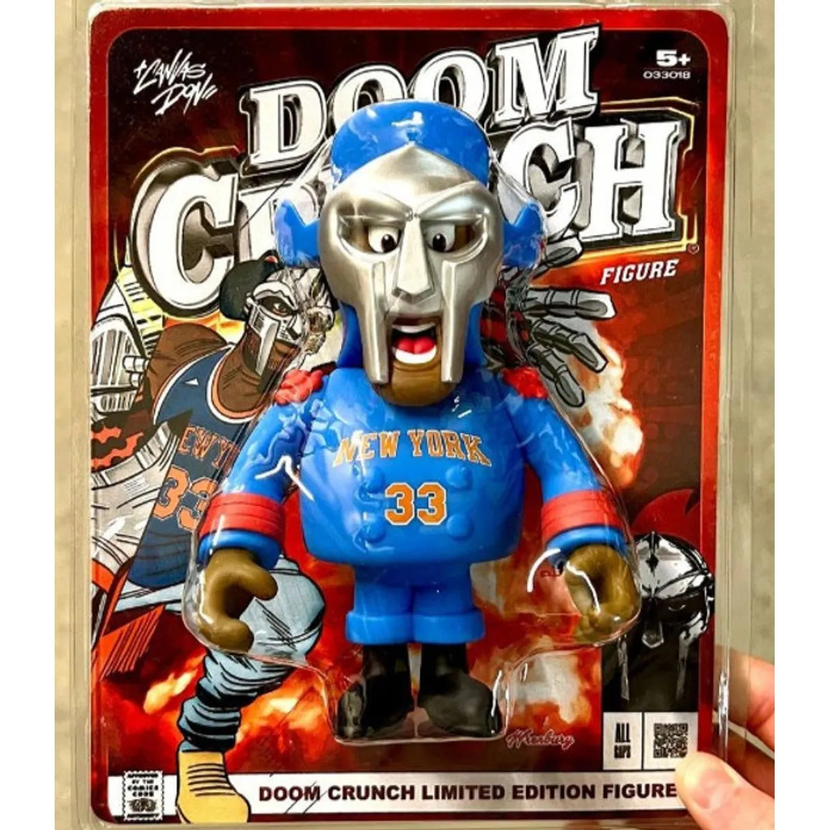 MF Doom Crunch Figure 33 New York 6.5 inch Figure The Canvas Don Designer Vinyl