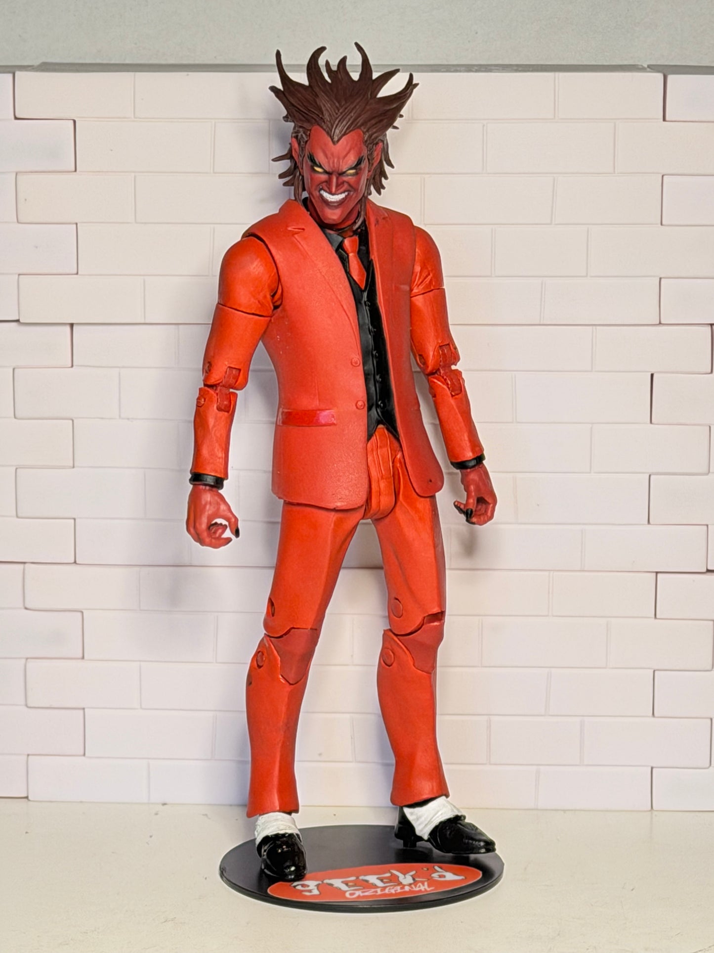 Custom Marvel Legends Mephisto Red Suit 1/12 Scale Action Figure