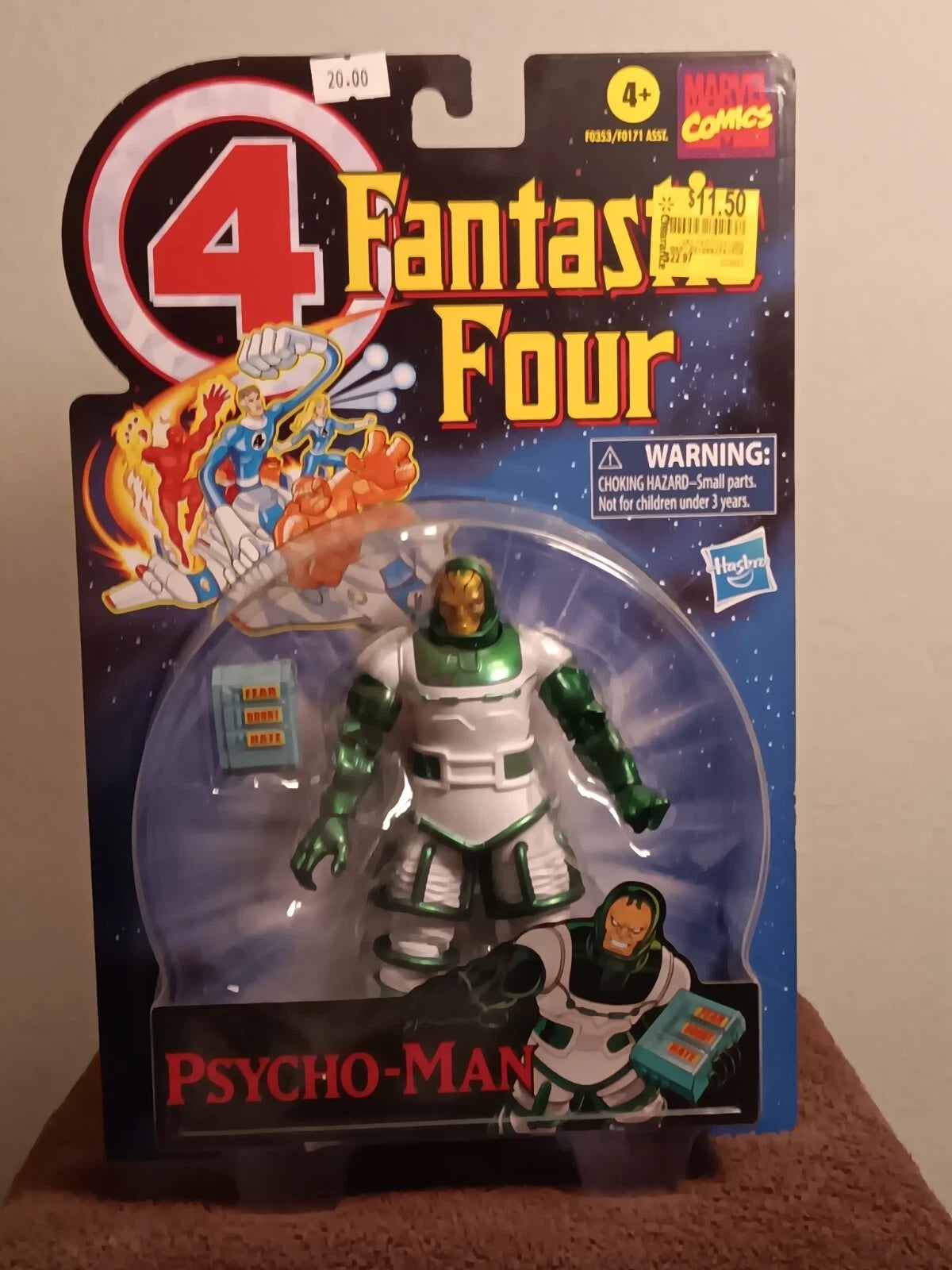 Marvel Comics Fantastic Four Psycho-Man 6" Action Figure Hasbro BRAND NEW