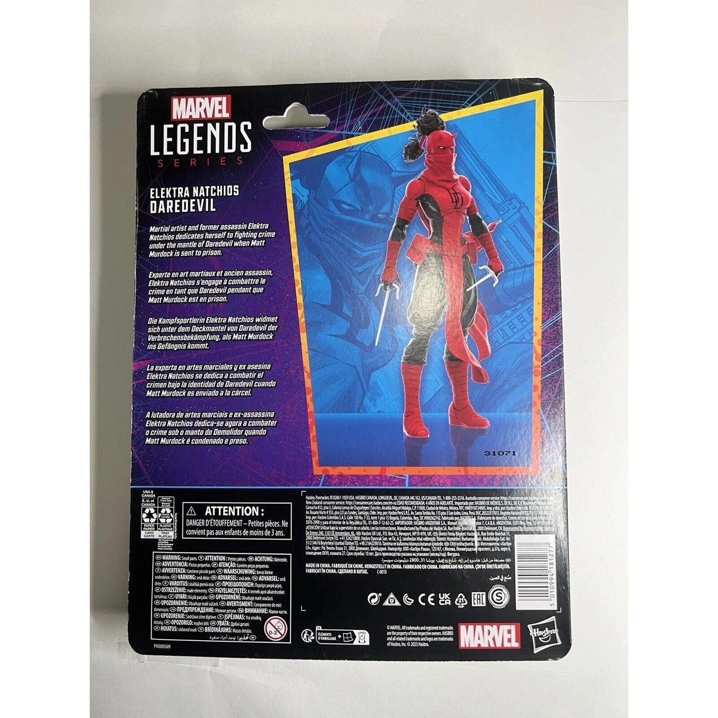 Marvel Legends Series Elektra Natchios Daredevil Spider-Man Legends