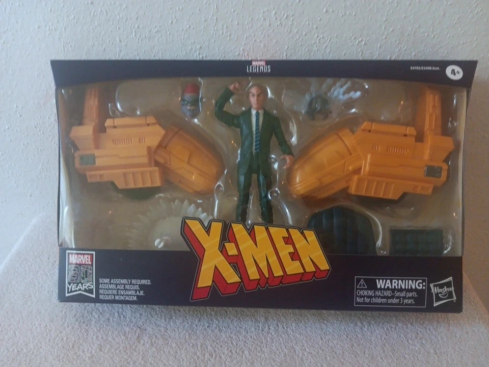 Hasbro Marvel Legends 6" Professor X with Hover Chair Displayed W/Box