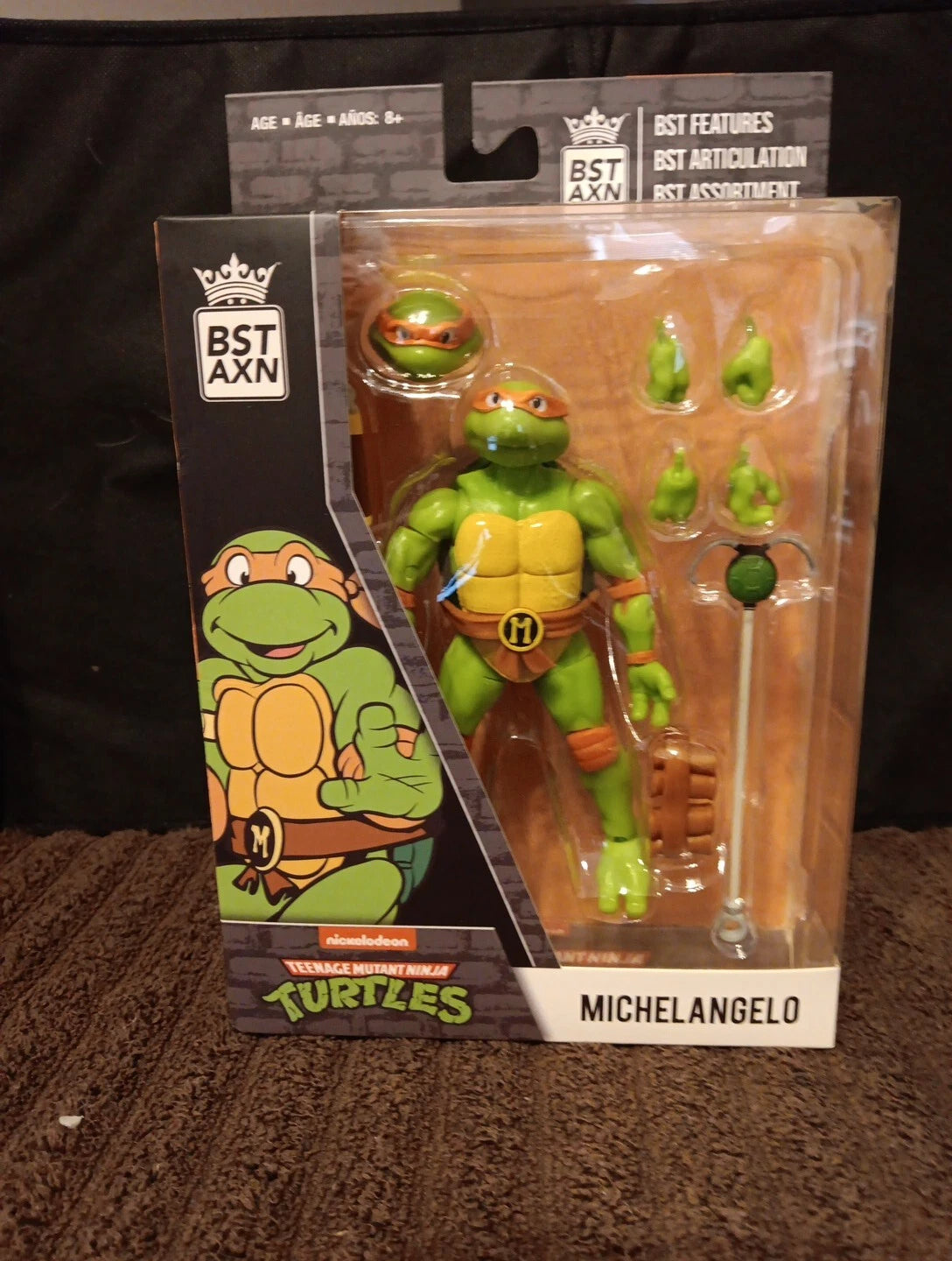 TMNT - BST AXN Teenage Mutant Ninja Turtles Michelangelo Action Figure NEW!!