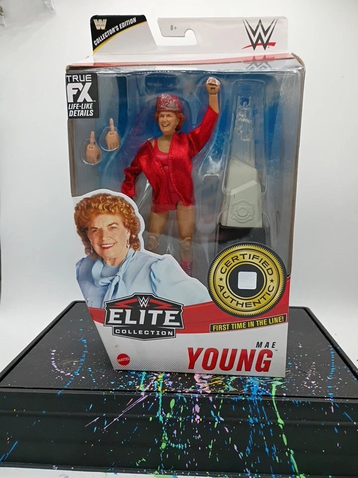 WWE Elite MAE YOUNG Series 81 First Time In Line Legend Edition Figure Mattel