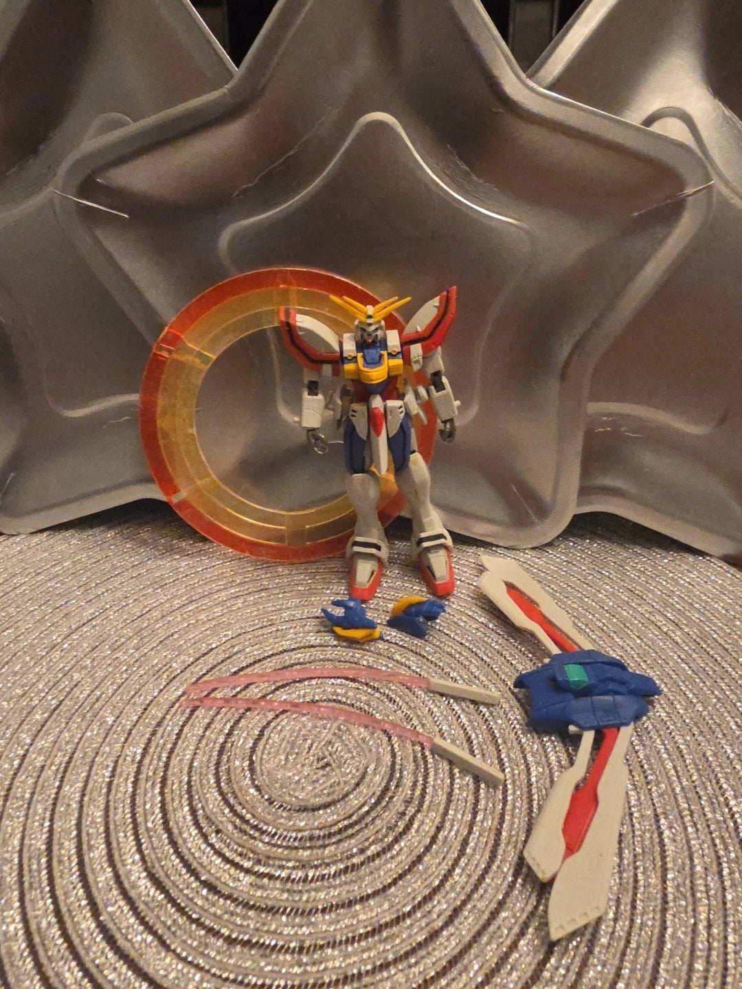 GF13-017NJII Burning/God G Gundam Mobile Fighter MSIA 4.5" Bandai Action Figure