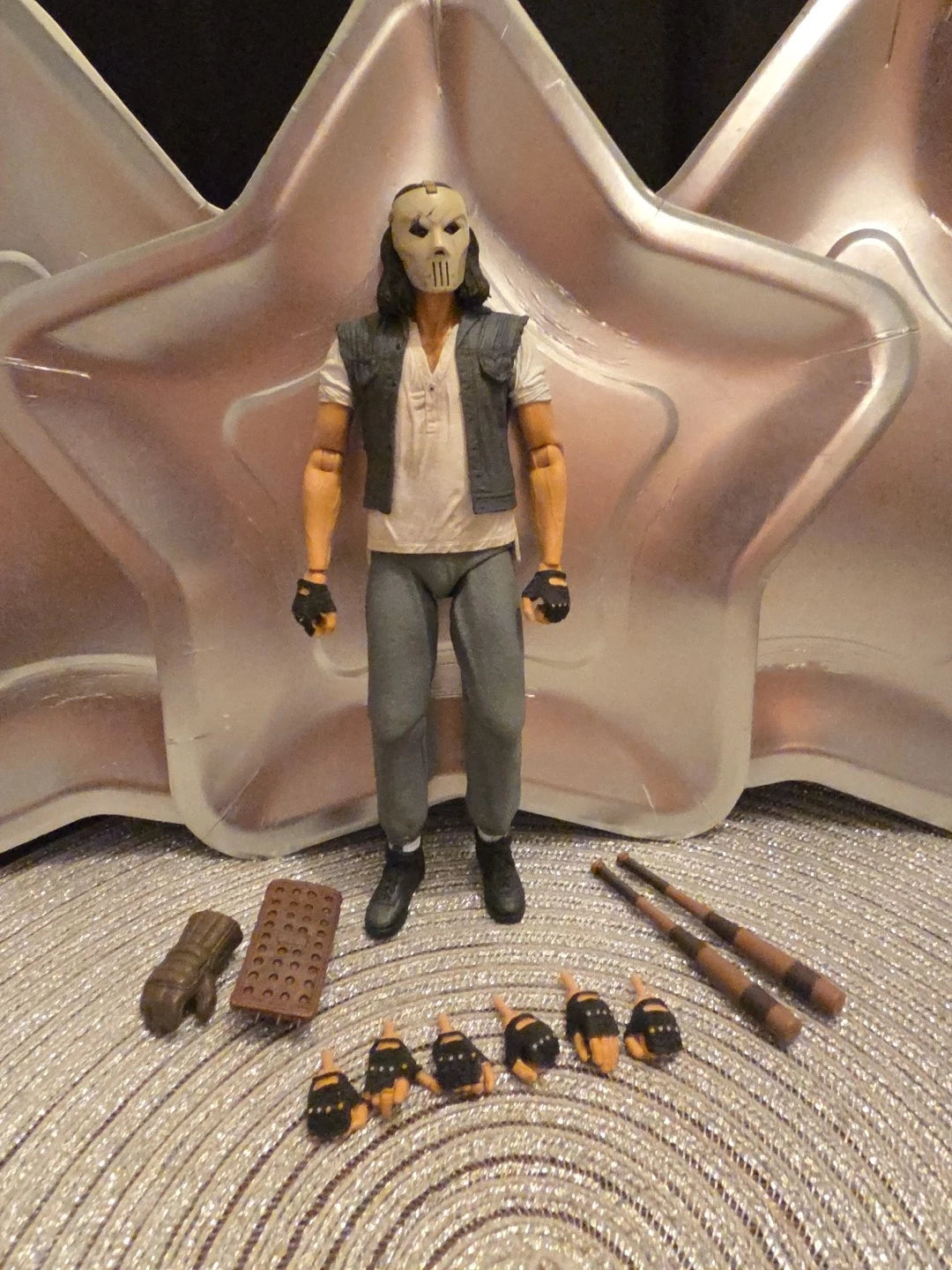 CASEY JONES MOVIE NECA TEENAGE MUTANT NINJA TURTLES LOOSE ACTION FIGURE