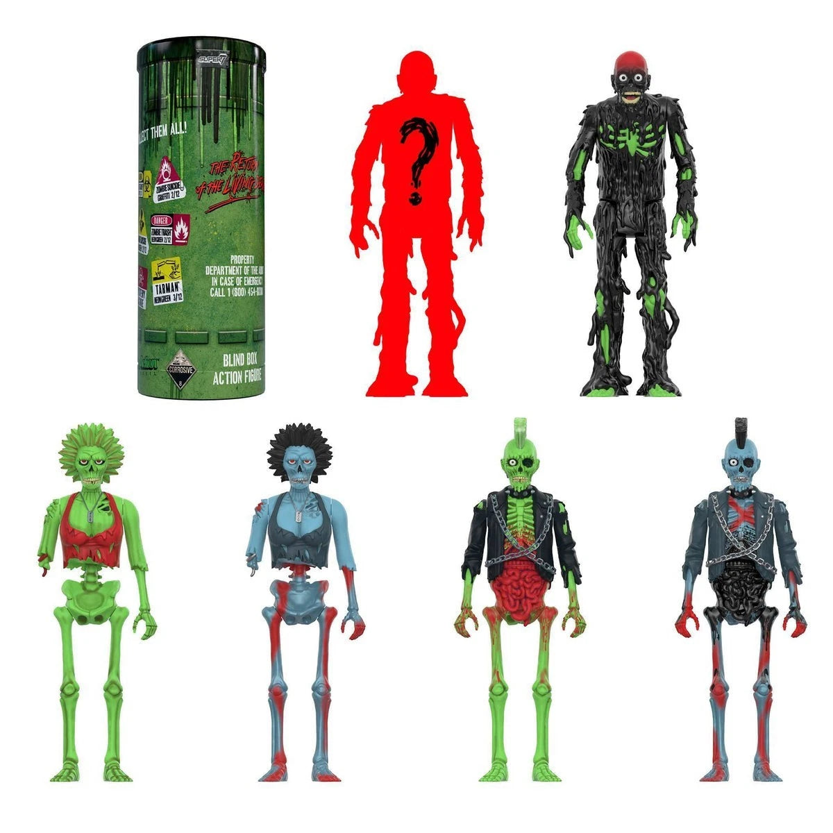 Super7 - Super7 - Return of the Living Dead - Reaction Blind Box Wv1 - 12pc Flat