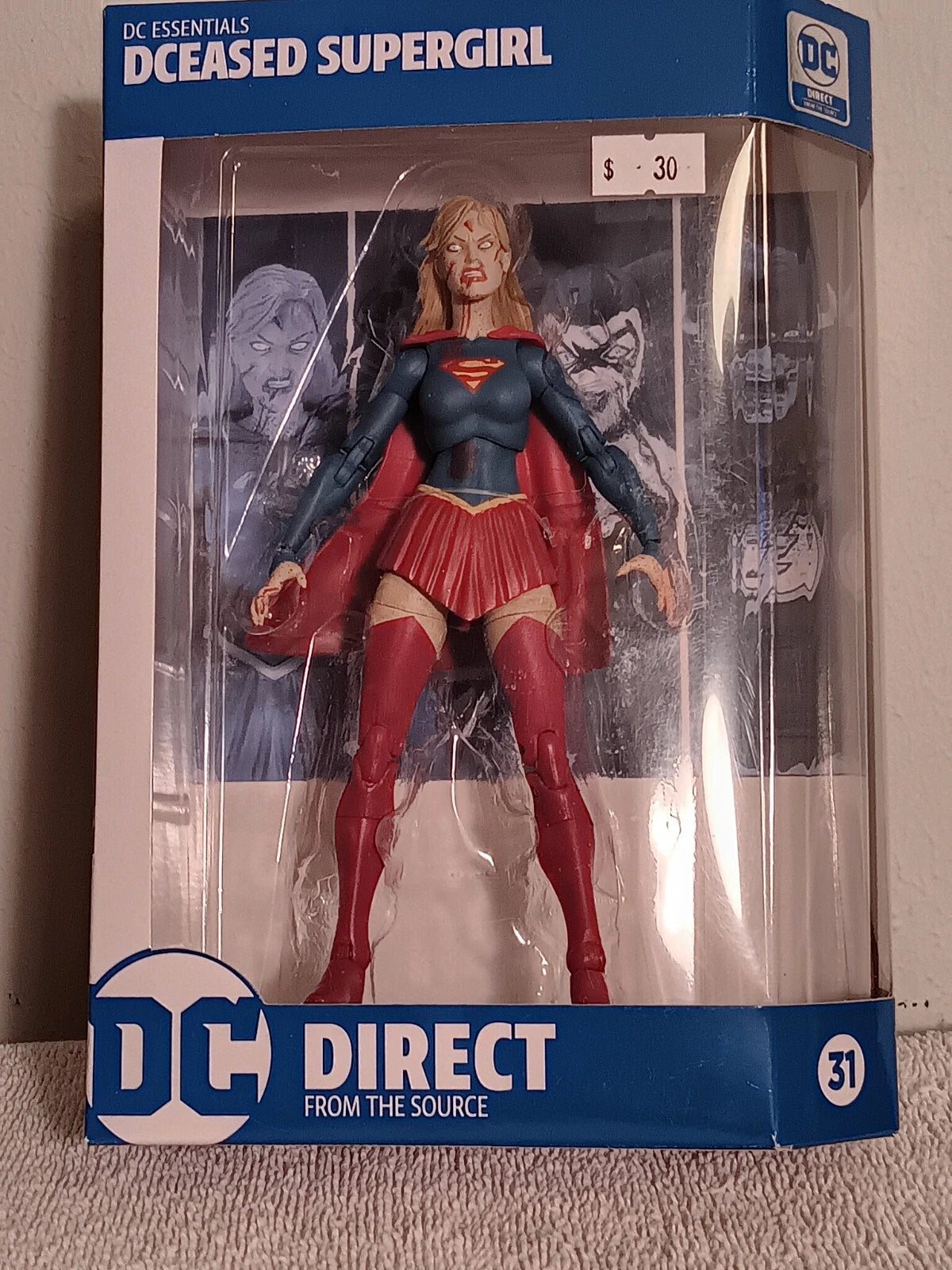 DC Direct Essentials DCeased Supergirl Action Figure #31 Deceased zombie NEW