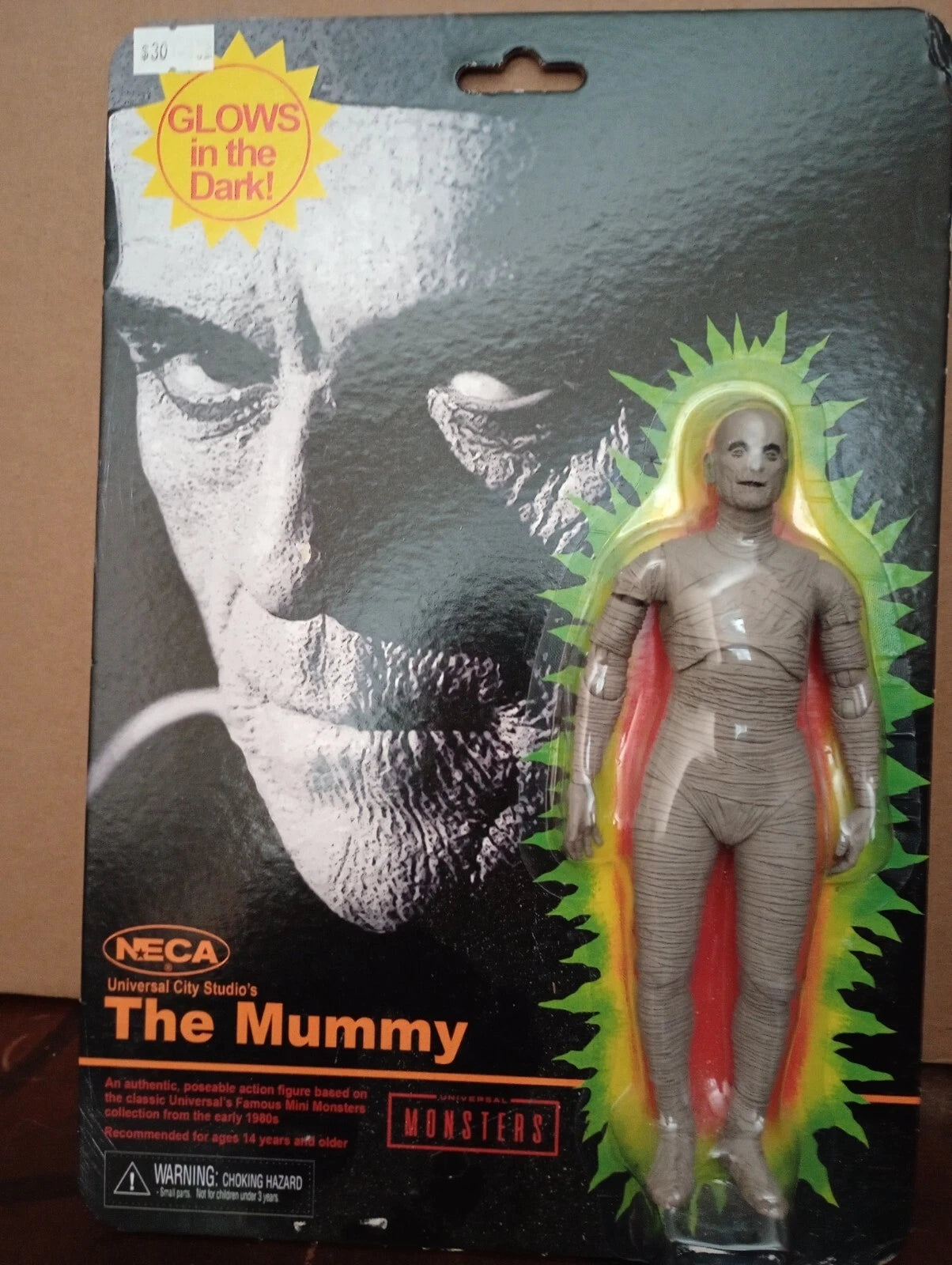 THE MUMMY GLOW IN DARK Super7 3.75" Figure Universal Monsters NEW