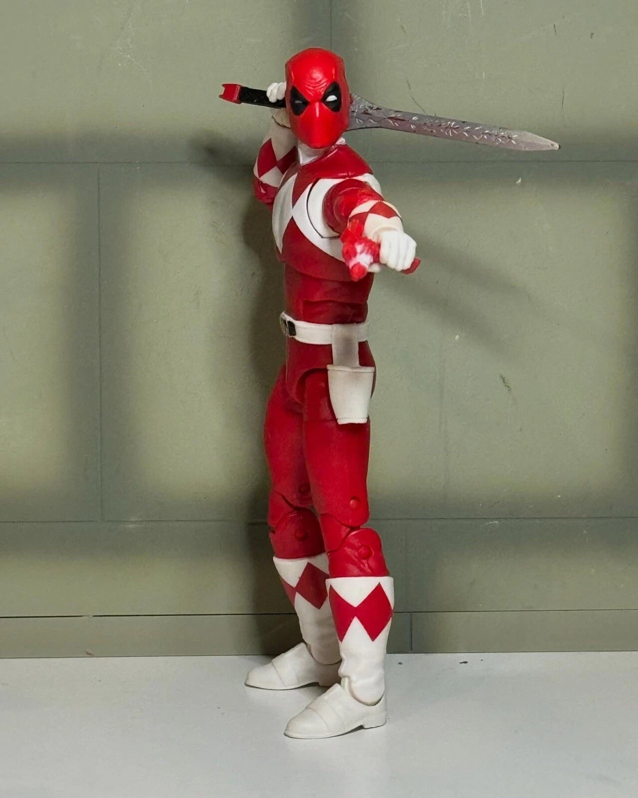 Custom Power Pools Power Rangers Lightning Mighty Morphin Blue Ranger Deadpool