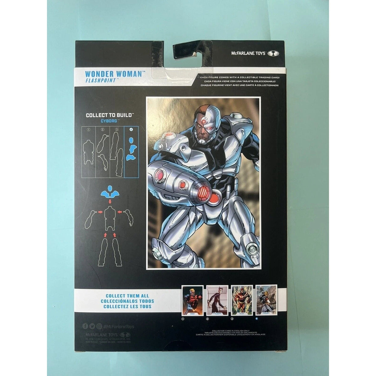DC Multiverse Flashpoint WONDER WOMAN Cyborg Head BAF McFarlane 7"