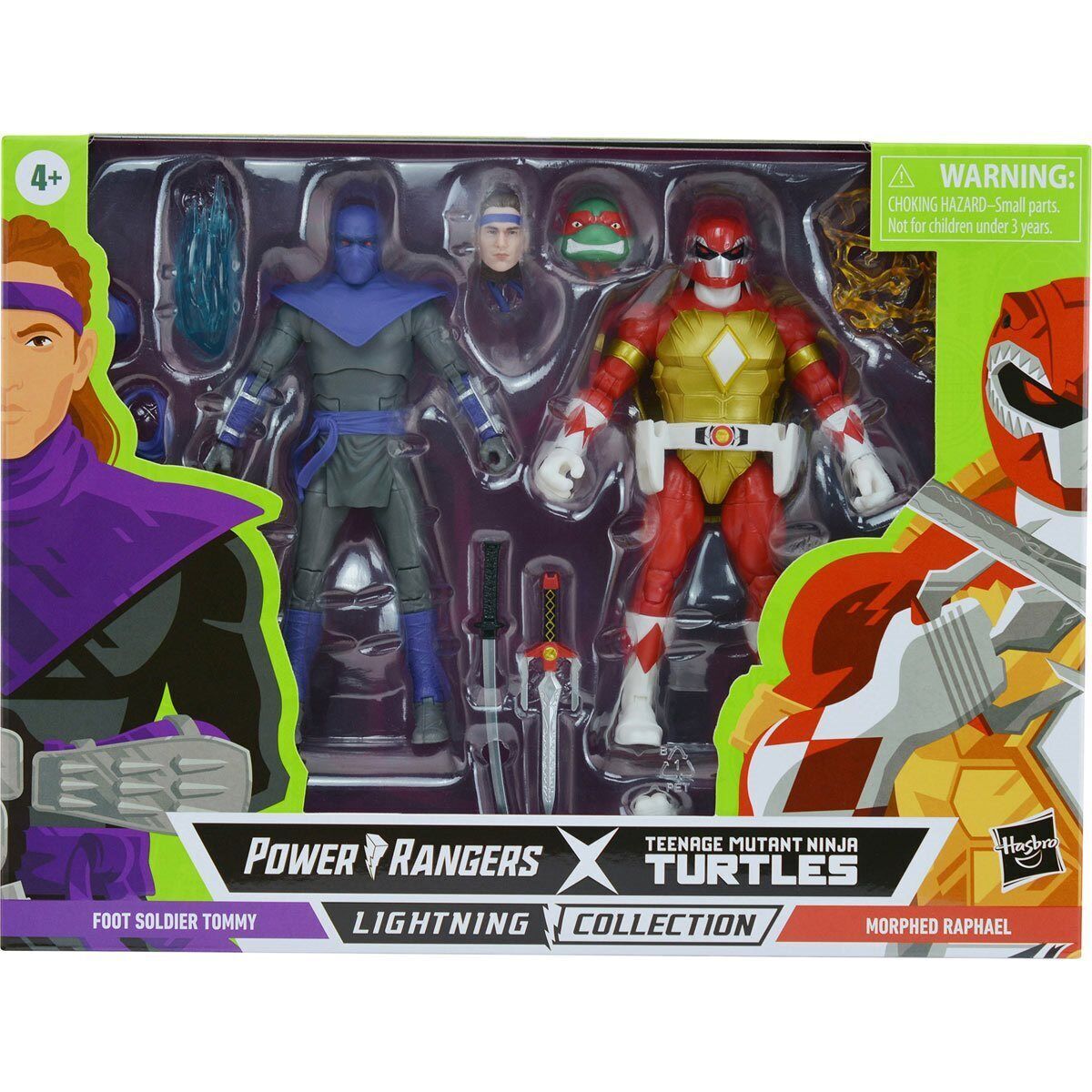 Foot Soldier Tommy & Red Ranger Raphael Power Rangers TMNT