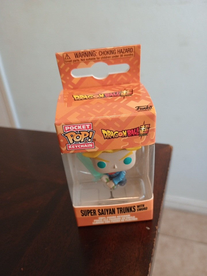 Pocket Pop! Keychain - Dragon Ball Super - Super Saiyan Trunks With Sword - New