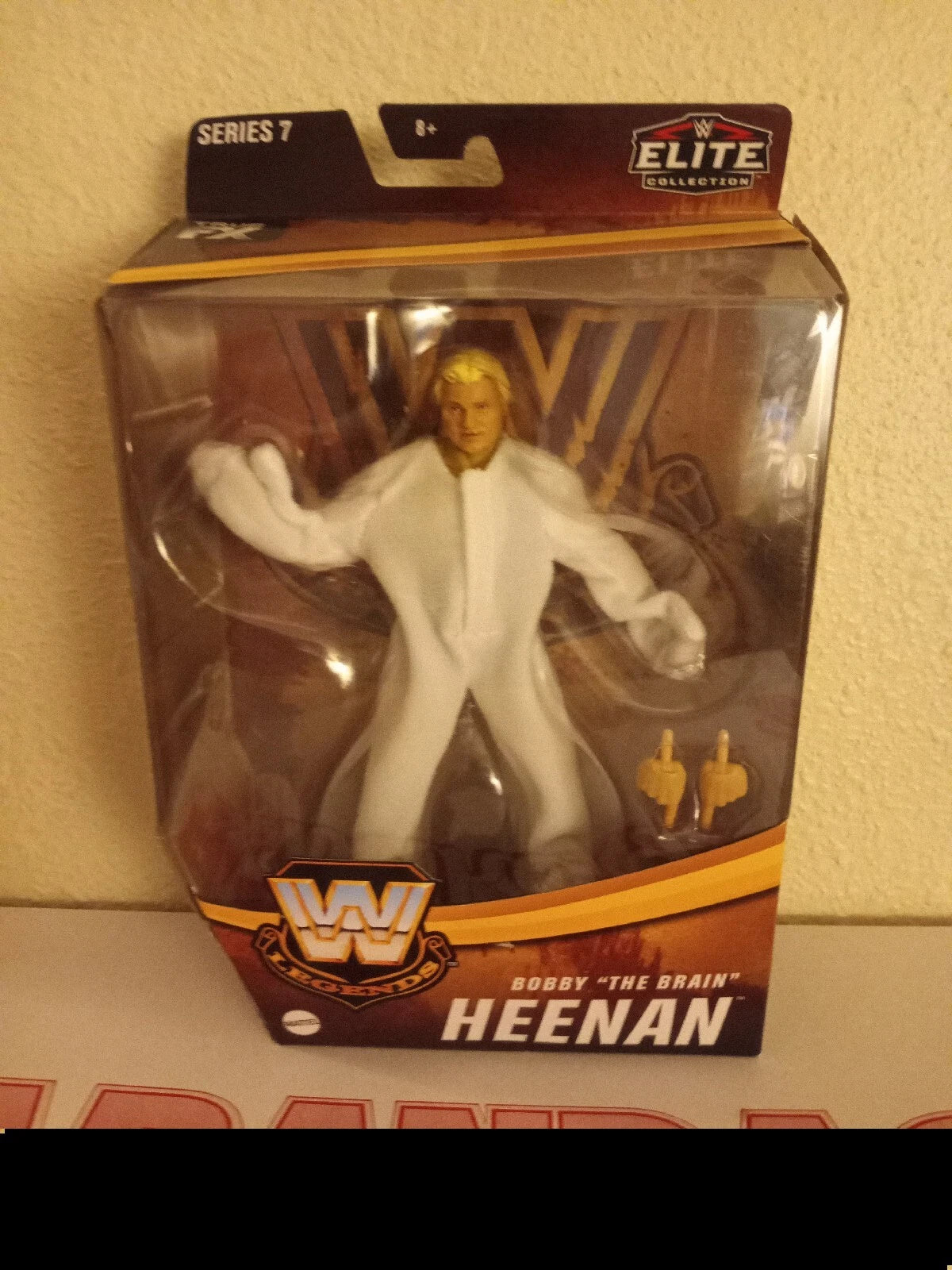 Bobby The Brain Heenan Elite Legends Series 7 Wrestling Action Figure WWE Mattel