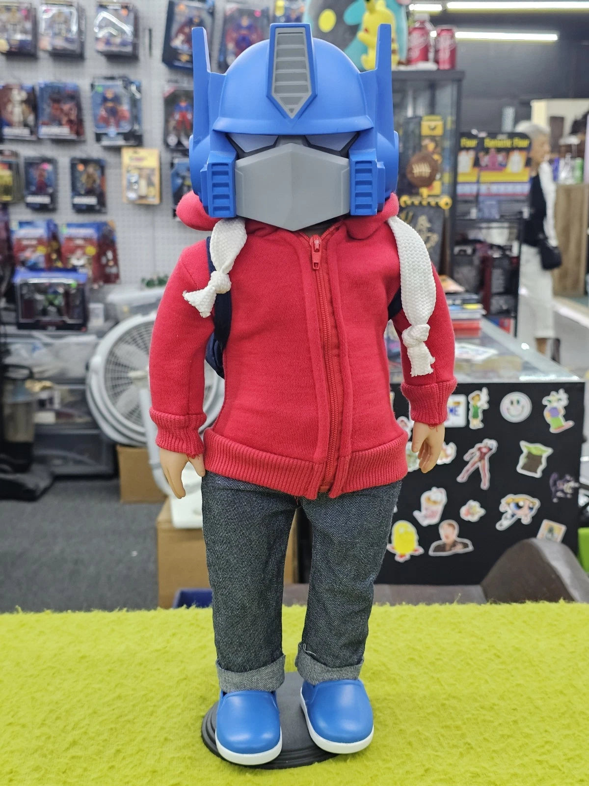 Custom Optimus Prime American Girl Type 18" Doll