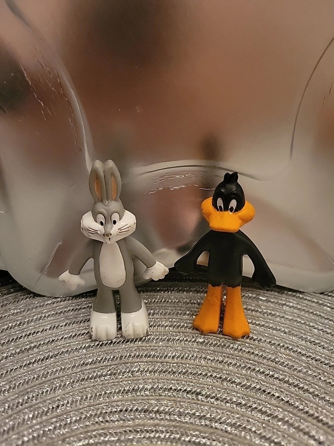 Arby's Looney Tunes Bugs Bunny Daffy Duck 3" Figures Vintage 1988 Lot of 2