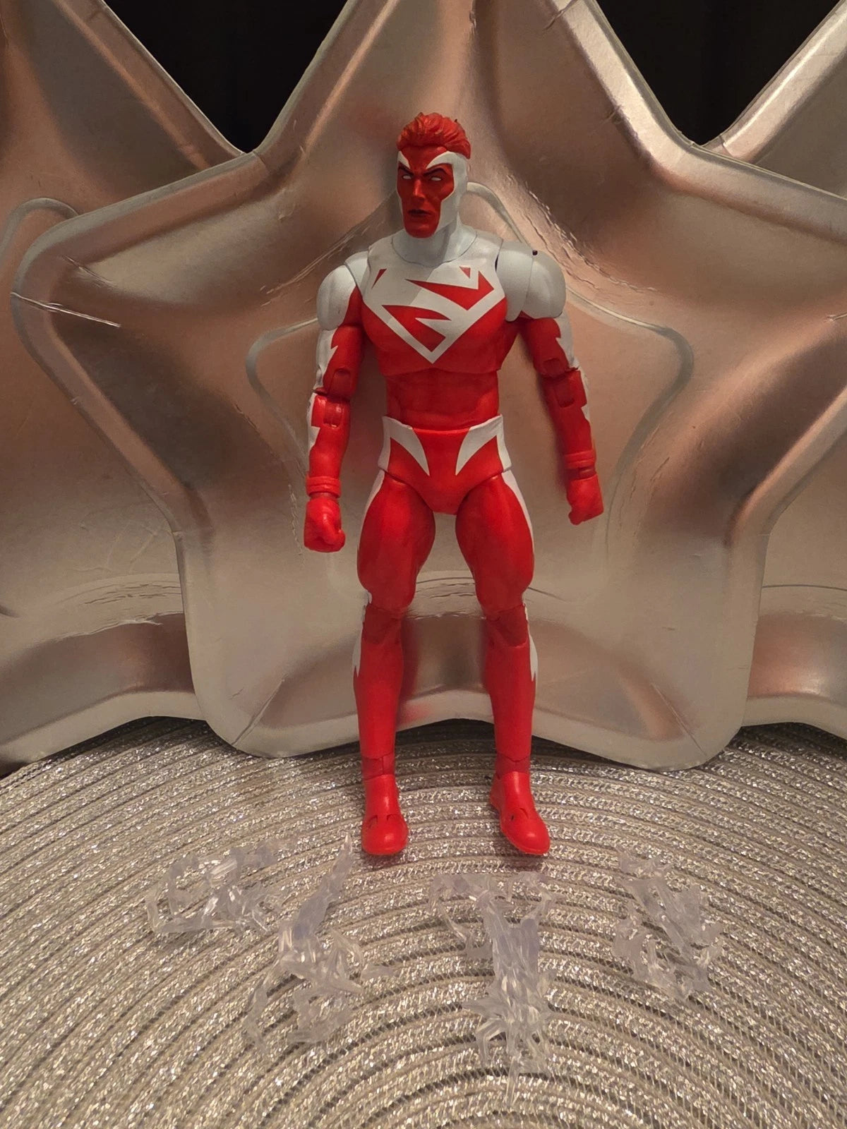 Mcfarlane DC Multiverse Superman Red Platinum Chase JLA Plastic Man Series