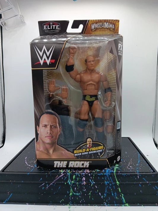 WWE Elite Collection The Rock Wrestlemania Mean Gene Build A Figure Mattel
