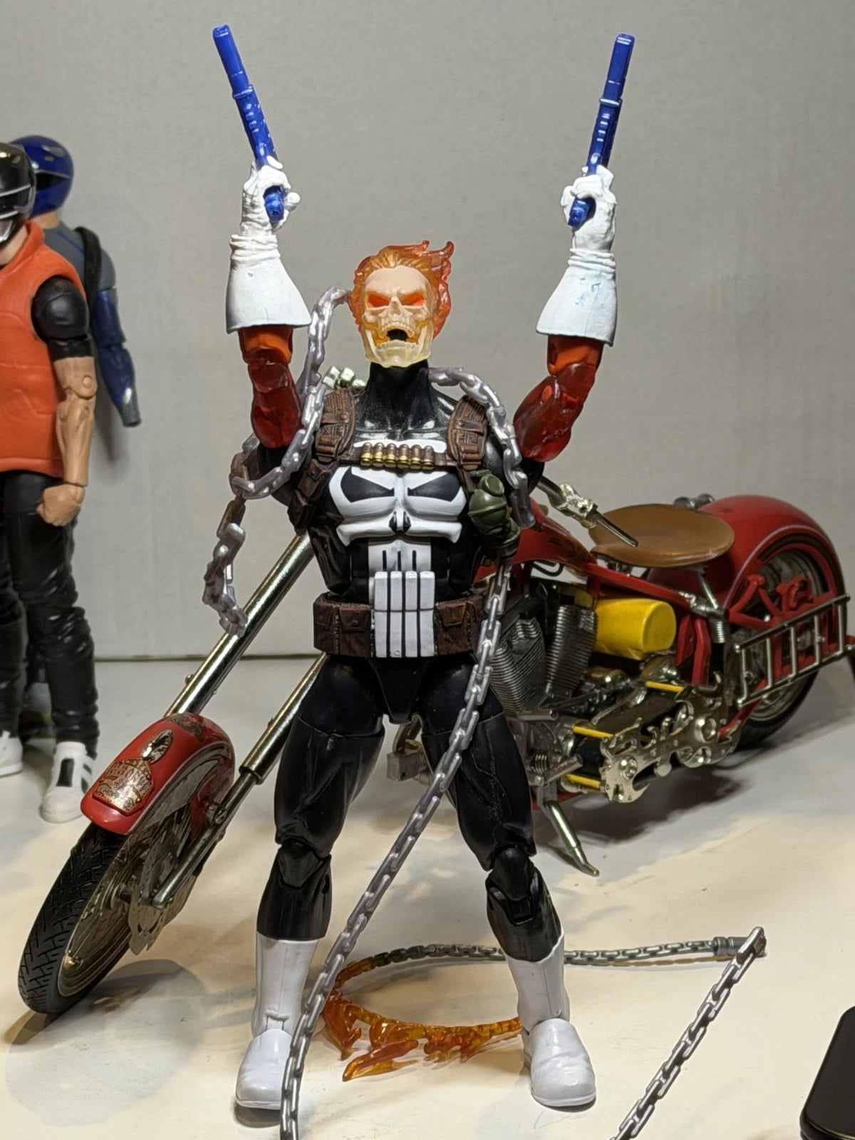 Custom Frank Castle Ghost Rider & Motorcycle Marvel Legends Punisher