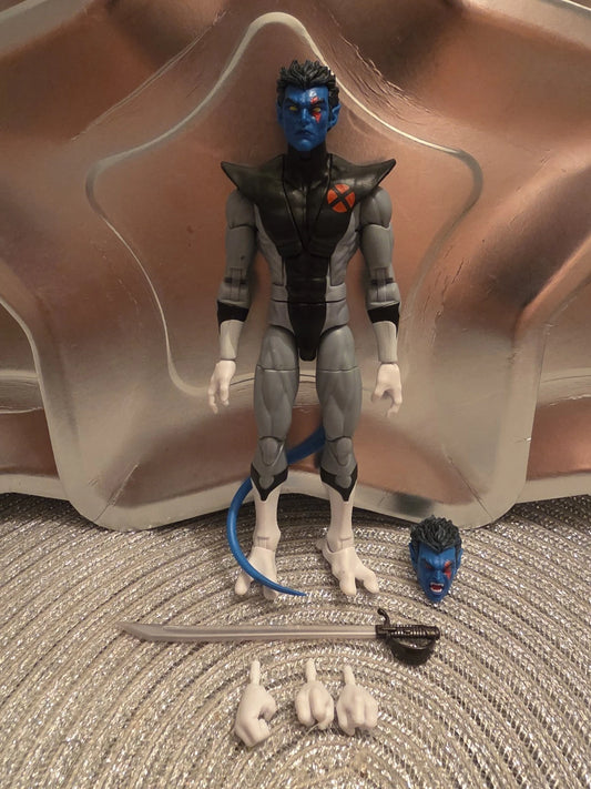 Marvel Legends 6" Nemesis BAF Wave X-Men X-Force Nightcrawler As Shown
