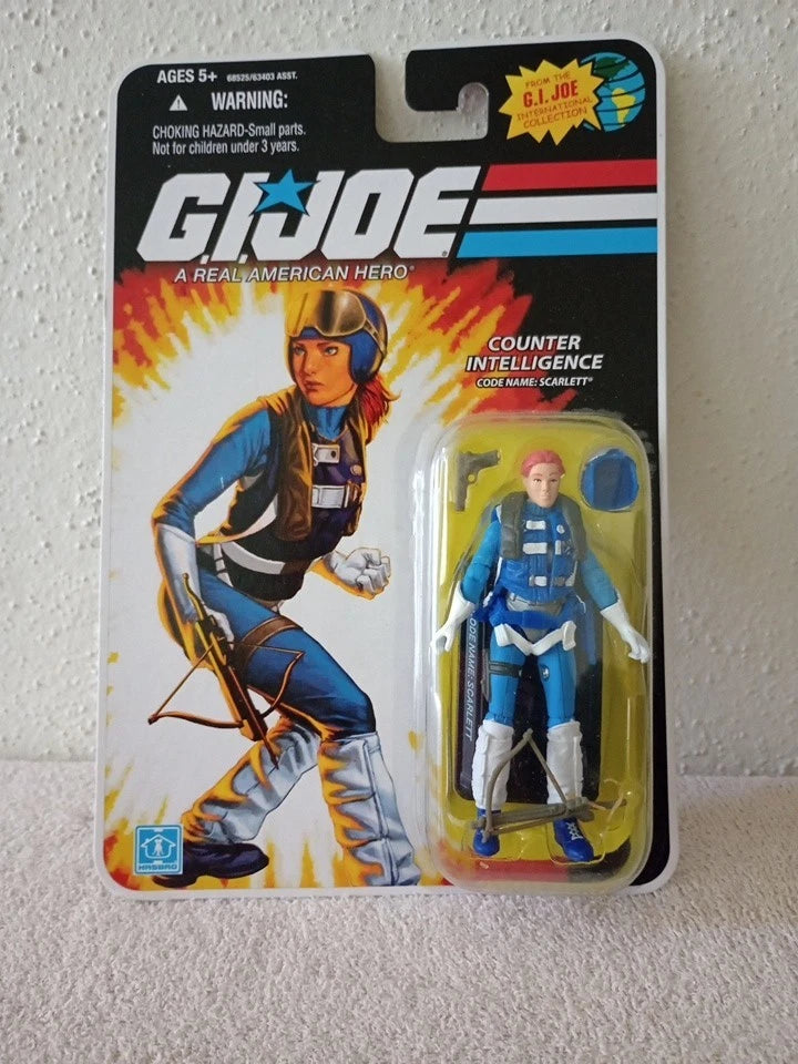 2008 Hasbro G.I. Joe Cobra Scarlett Action Figure NRFB MOC 25th Anniversary