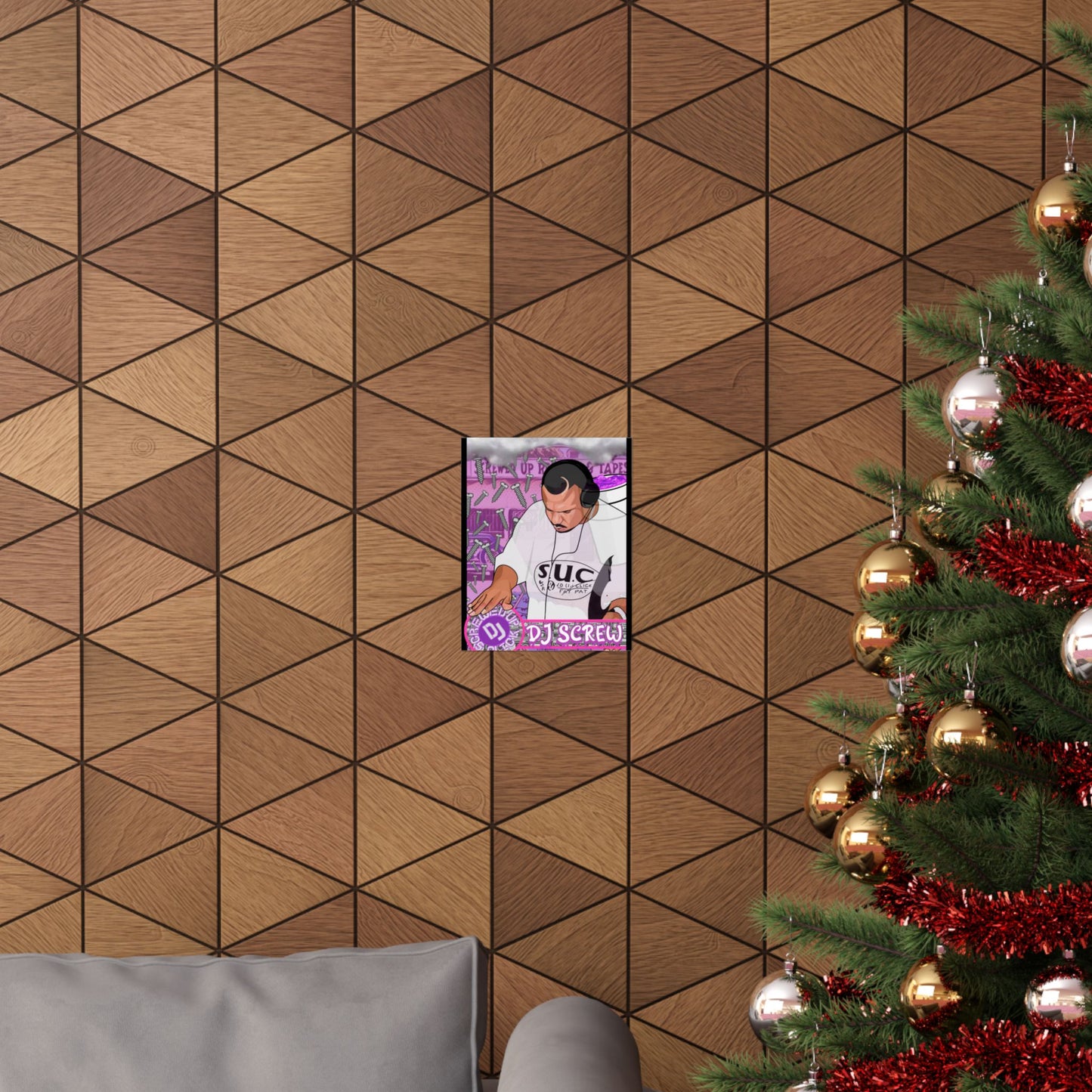 DJ Screw Tribute Poster — Matte Vertical Music Art Print