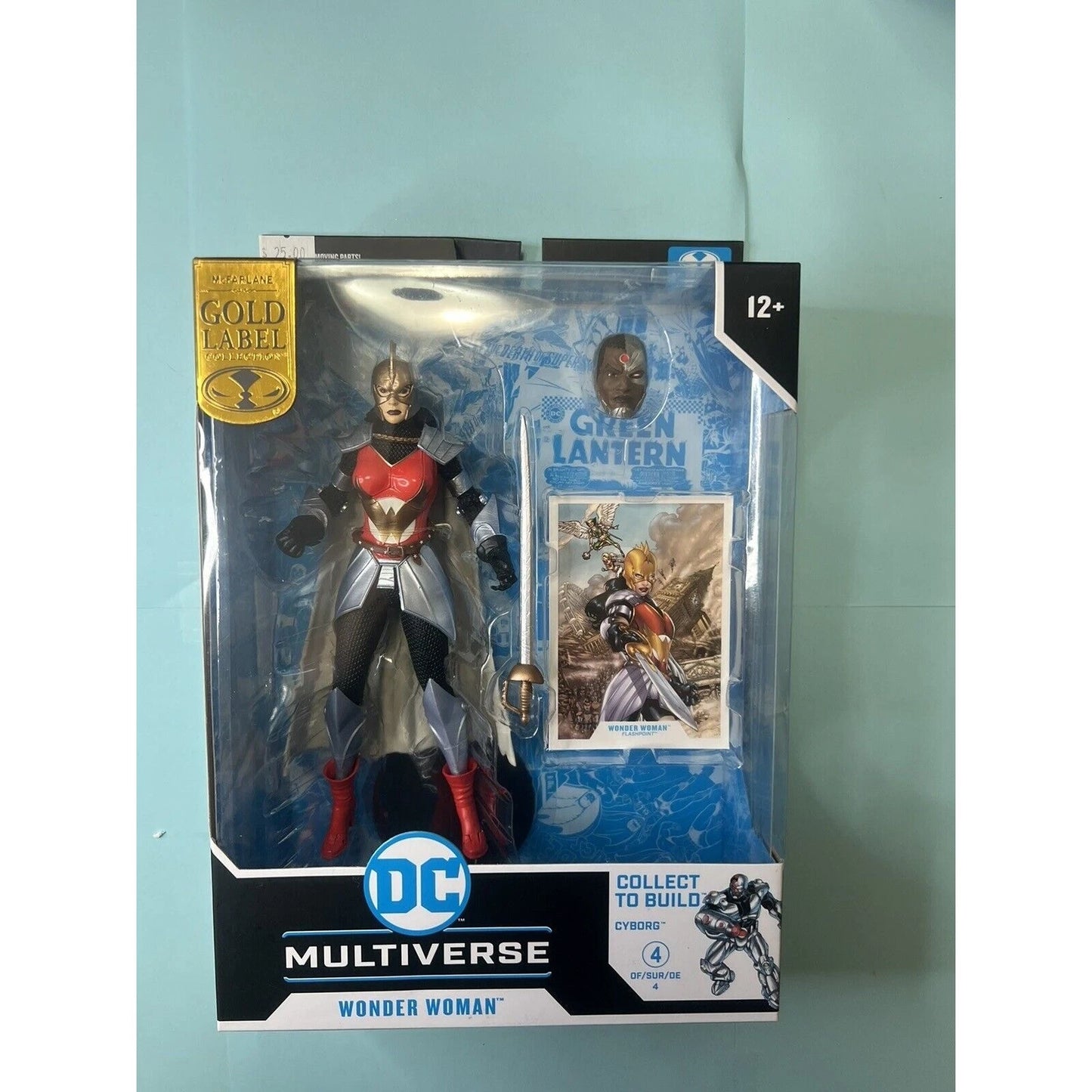 DC Multiverse Flashpoint WONDER WOMAN Cyborg Head BAF McFarlane 7"