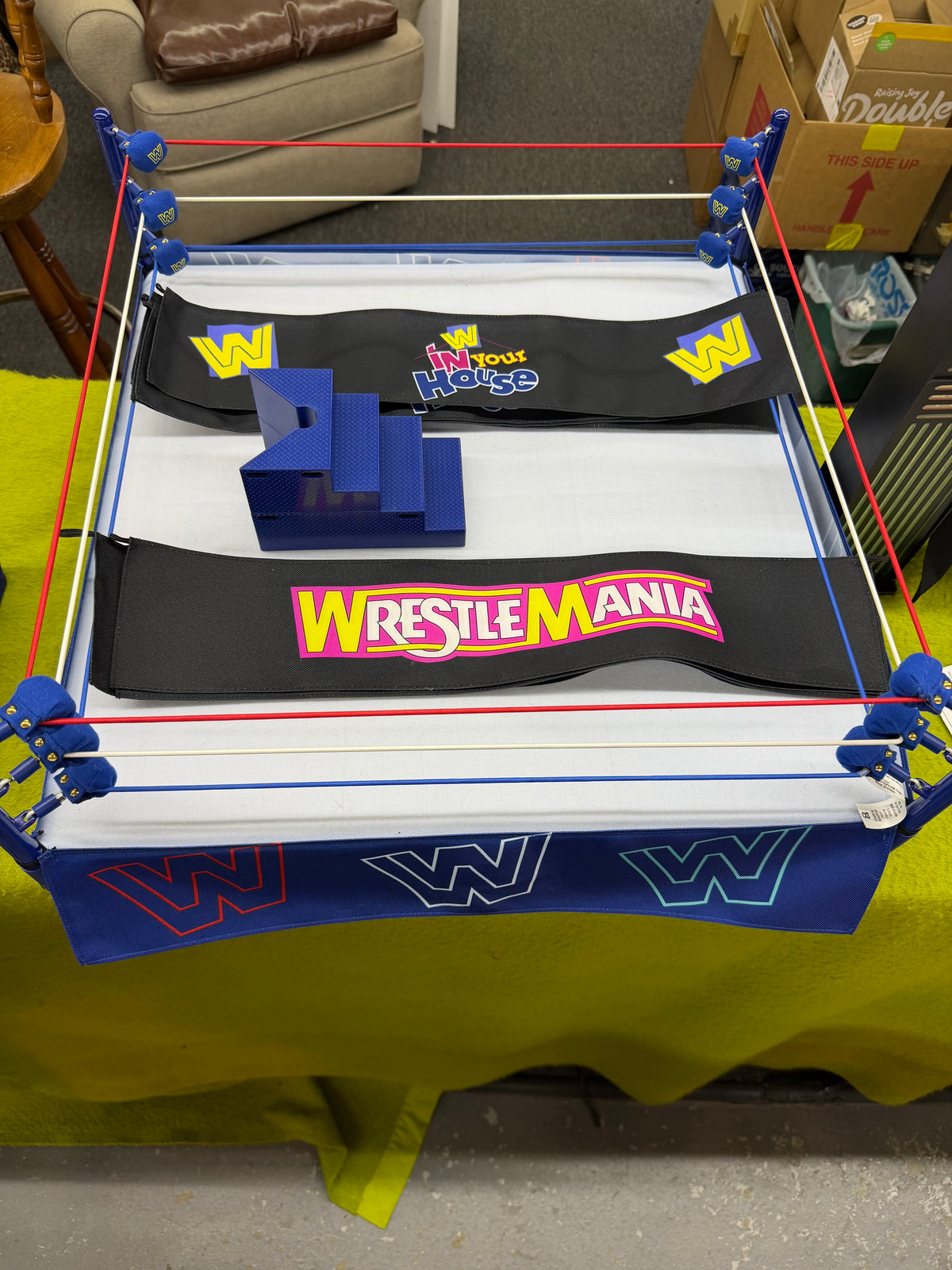 Mattel WWE Ultimate Edition New Generation Ring – WrestleMania / In Your House 1/12 Scale
