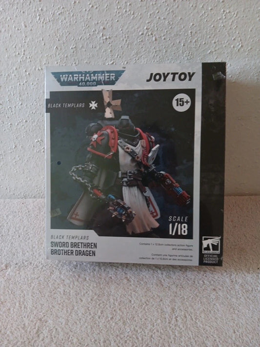 Joytoy Warhammer 40K Black Templars Sword Brethren Brother Dragen