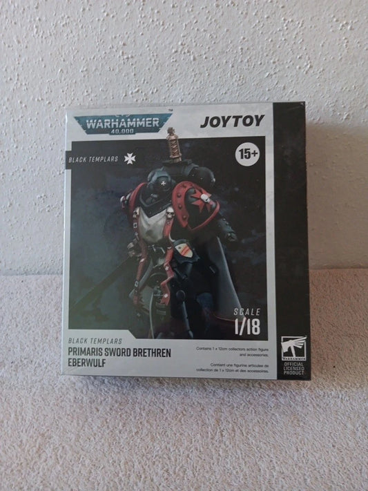 JoyToy 1/18 Warhammer 40K Black Templars Primaris Sword Brethren Eberwulf