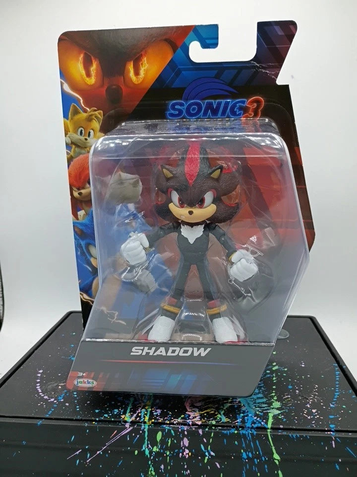Sonic The Hedgehog 3 Movie SHADOW Figure Toy Jakks 2024 5”