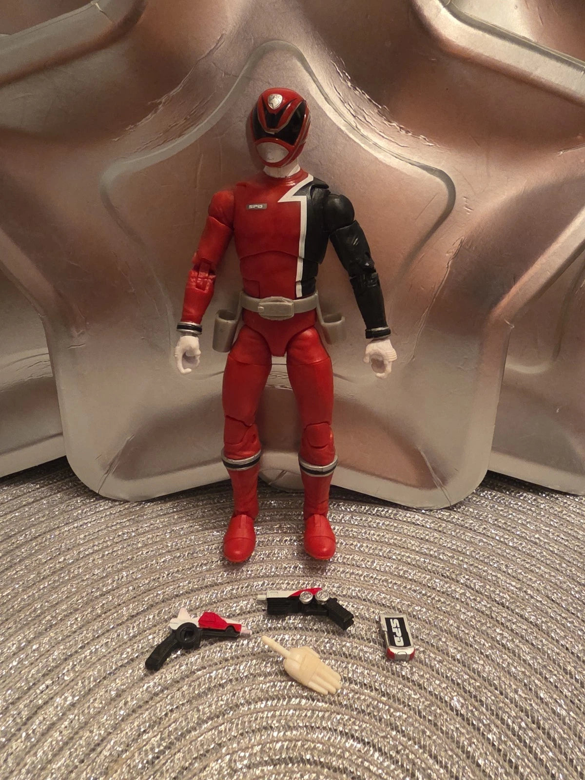 Power Rangers 6'' SPD RED RANGER (-Blast) Lightning Collection Hasbro Loose