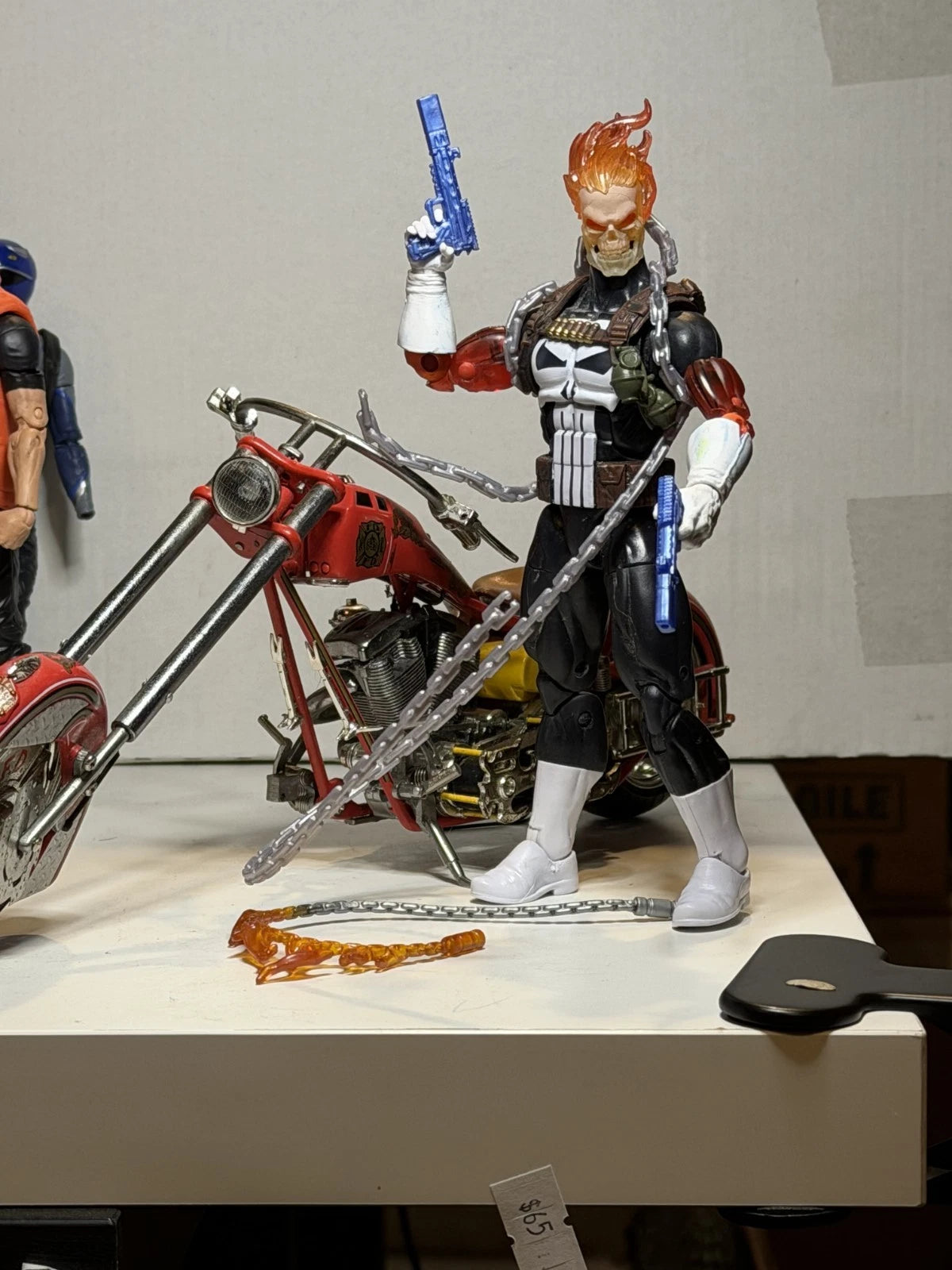 Custom Frank Castle Ghost Rider & Motorcycle Marvel Legends Punisher