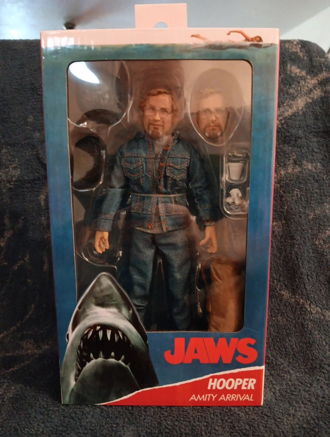 NECA Reel Toys Jaws Matt Hooper Amity Arrival 8” Inch Clothed Action Figure