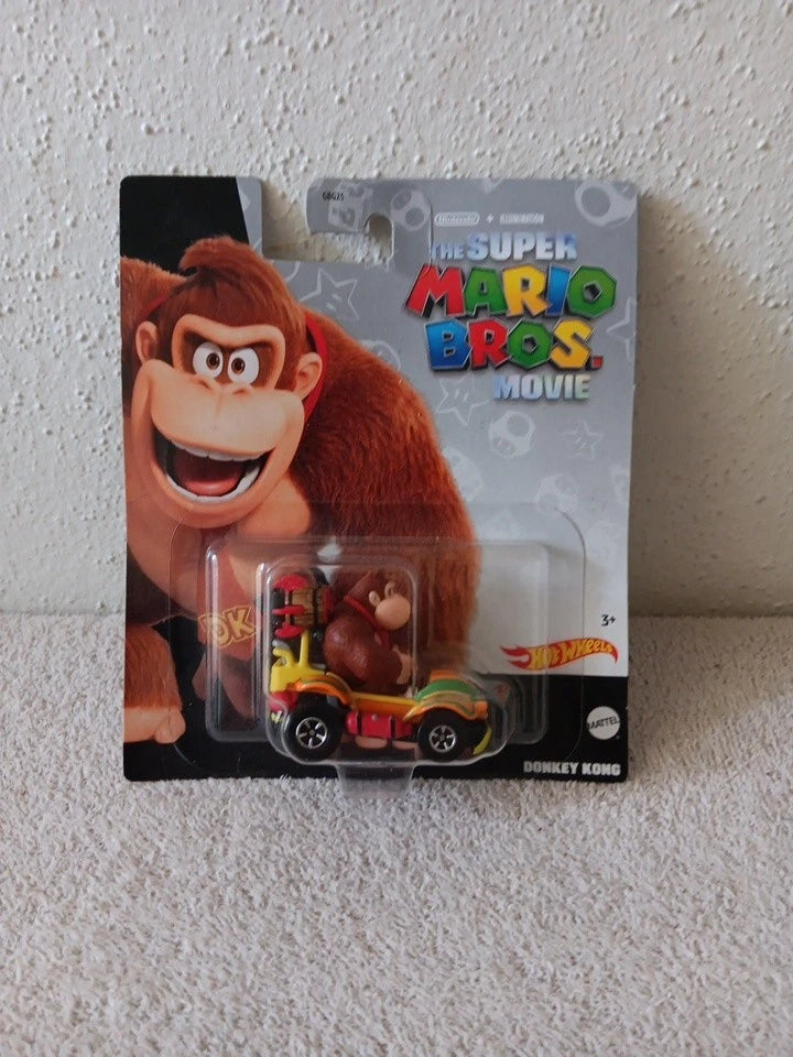 Hot Wheels Super Mario Bros Movie DONKEY KONG Kart Car GBG25 1:64 Scale