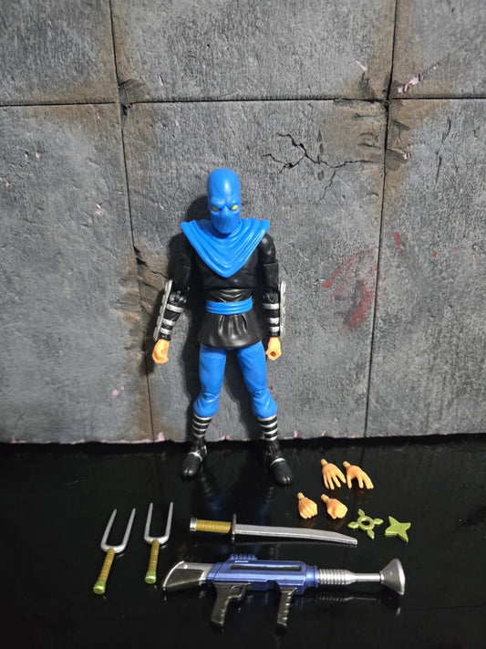 BST AXN TMNT Ninja Turtles In time Foot Clan Soldier Blue, complete
