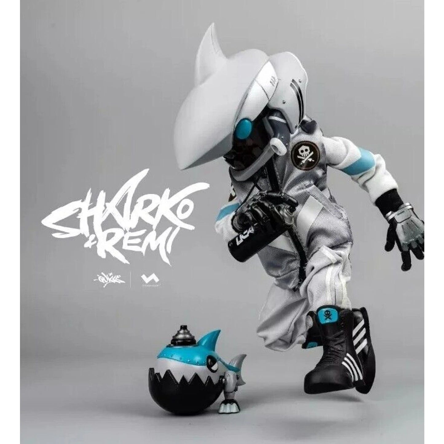 Sharko & Remi Jt Studio X Quiccs White Grey Ghost Colorway