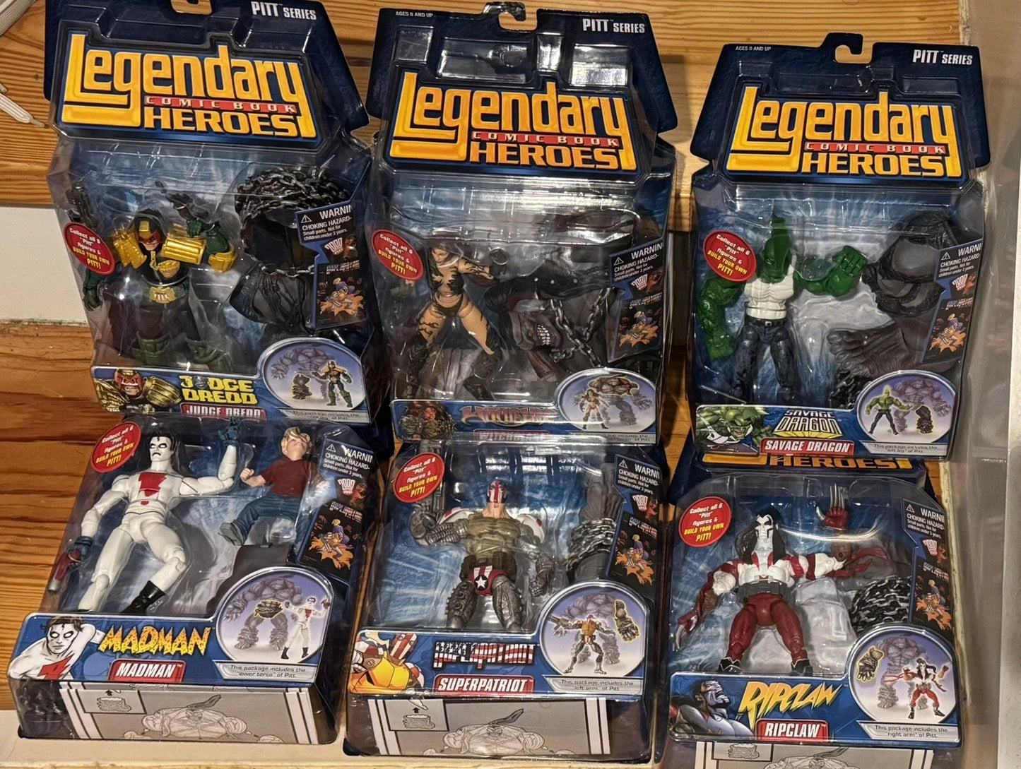 COMPLETE PITT BAF SET: JUDGE DREDD WITCHBLADE RIPCLAW MADMAN SAVAGE DRAGON SUPER