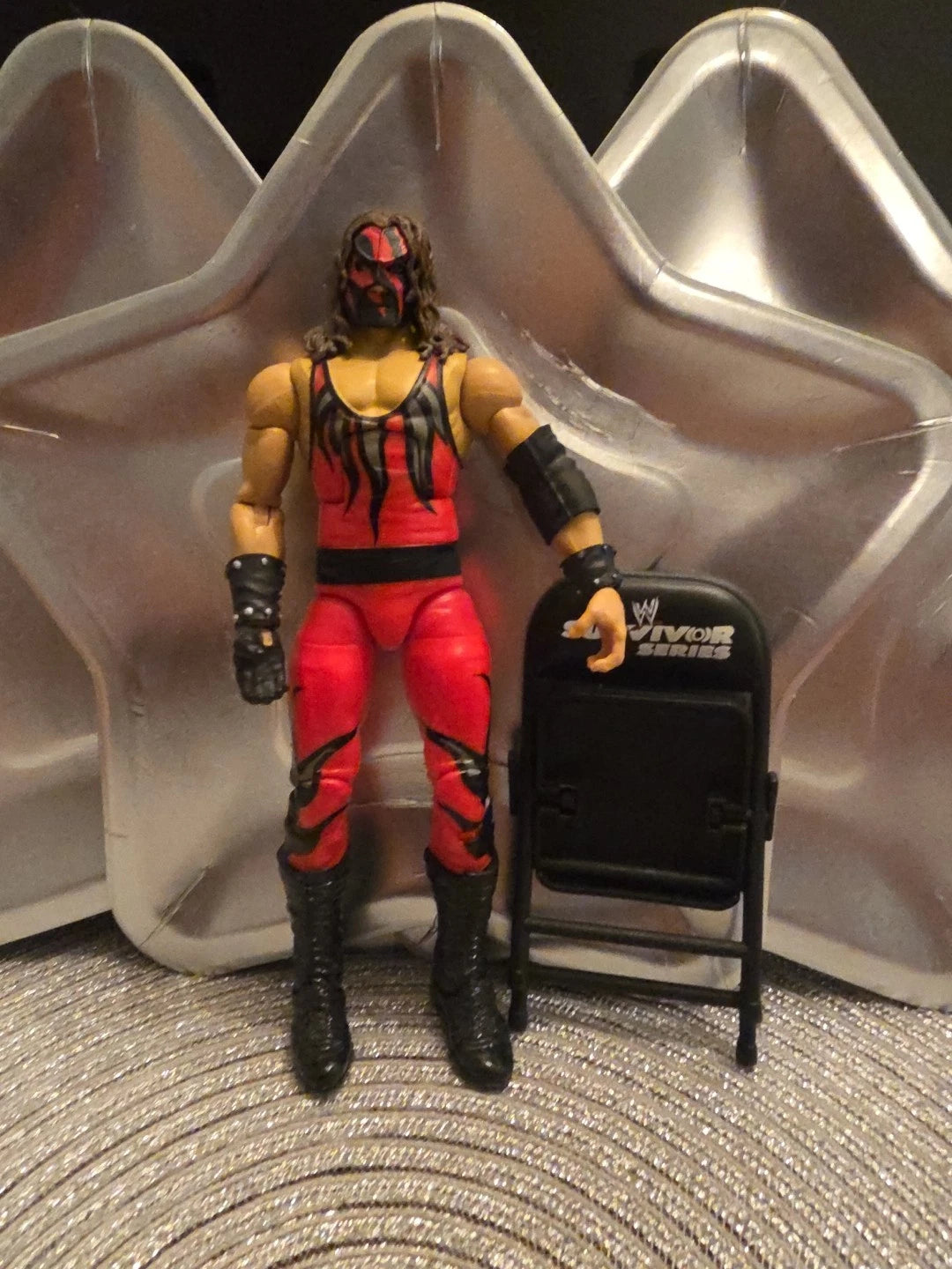 WWE Elite Kane Survivor Series Mattel Figure Big Red Machine with Chair