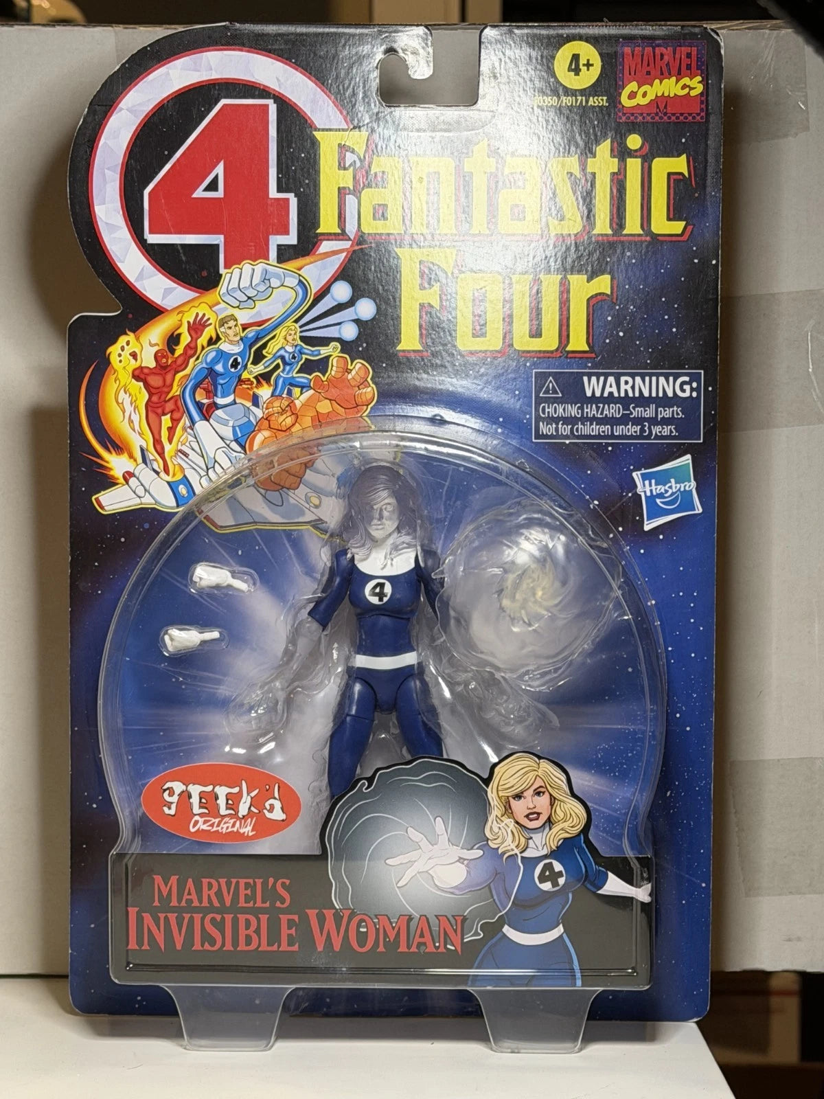 Custom Fantastic Four Phasing INVISIBLE WOMAN Clear Variant 6"