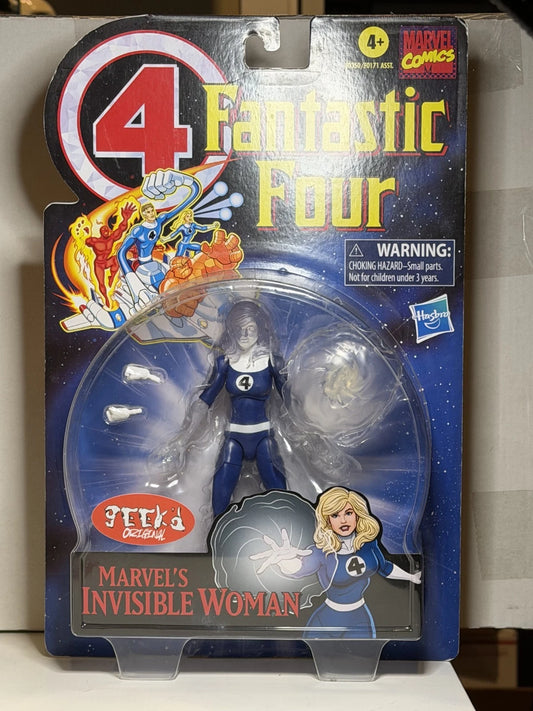 Custom Fantastic Four Phasing INVISIBLE WOMAN Clear Variant 6"