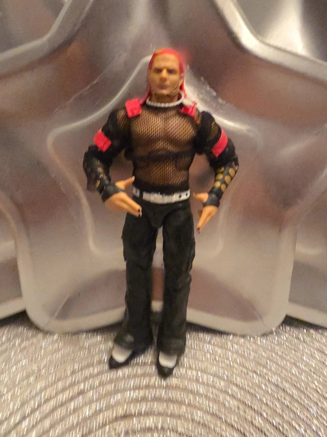 Jeff Hardy WWE elite 2 pack HHH mesh shirt Battle Pack