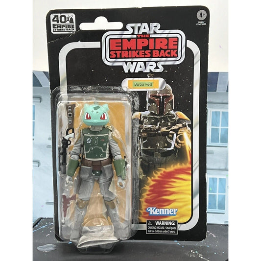 Custom Bulba Fett Star Wars Black Series Boba Fett Pokemon Bulbasaur Retro Card