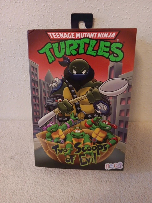🔥 NECA TMNT TEENAGE MUTANT NINJA TURTLES "DARK LEONARDO TWO SCOOPS OF EVIL" 🔥