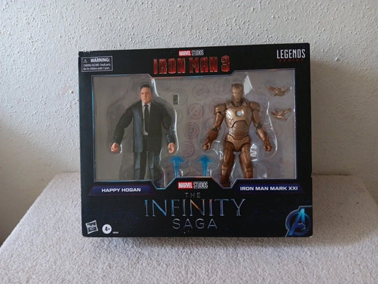 Hasbro Marvel Legends Infinity Saga Series - Iron Man 3 + Happy Hogan Iron Man