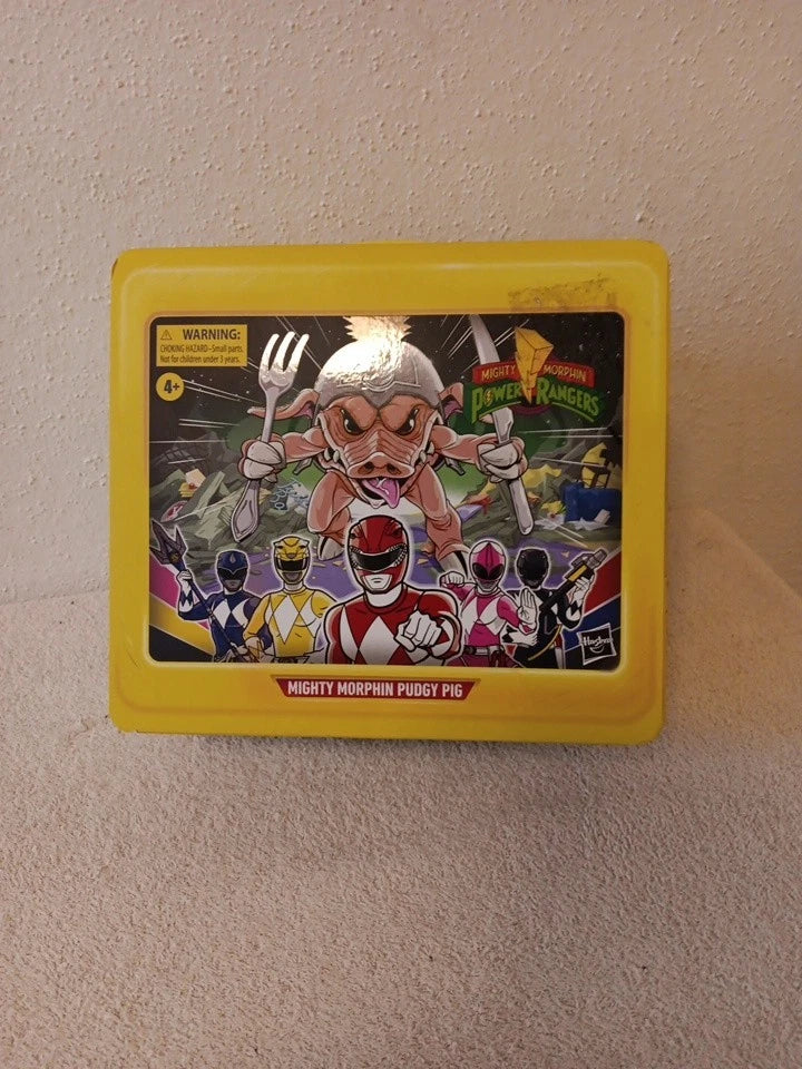 Mighty Morphin Power Rangers Lightning Pudgy Pig Lunchbox Hasbro Sdcc